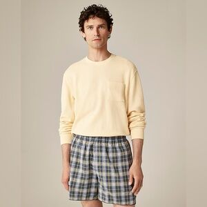 J. Crew Long-sleeve macropiqué cotton T-shirt